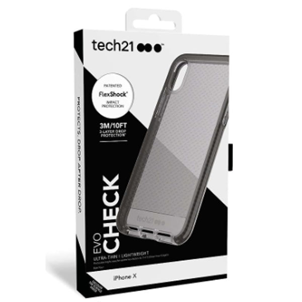 Tech21 Evo Check for iPhone X/Xs (5.8") - Smokey/Black