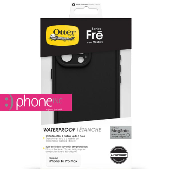 OtterBox Fre MagSafe Case For iPhone 16 Pro Max (6.9")  - Black