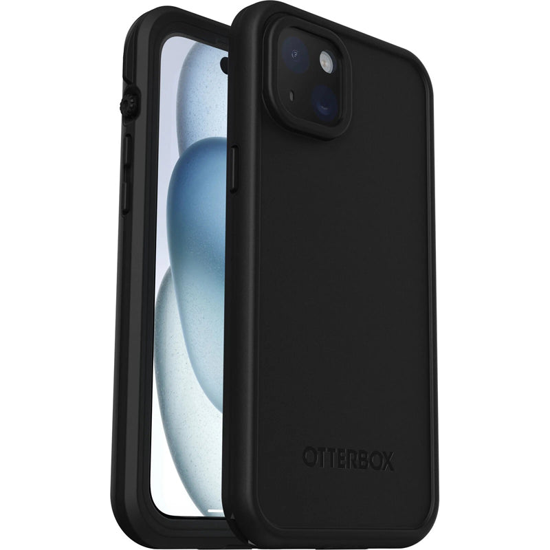 OtterBox Fre MagSafe Apple iPhone 15 Plus (6.7") Case - Black, DROP+ 5X Military Standard, Waterproof