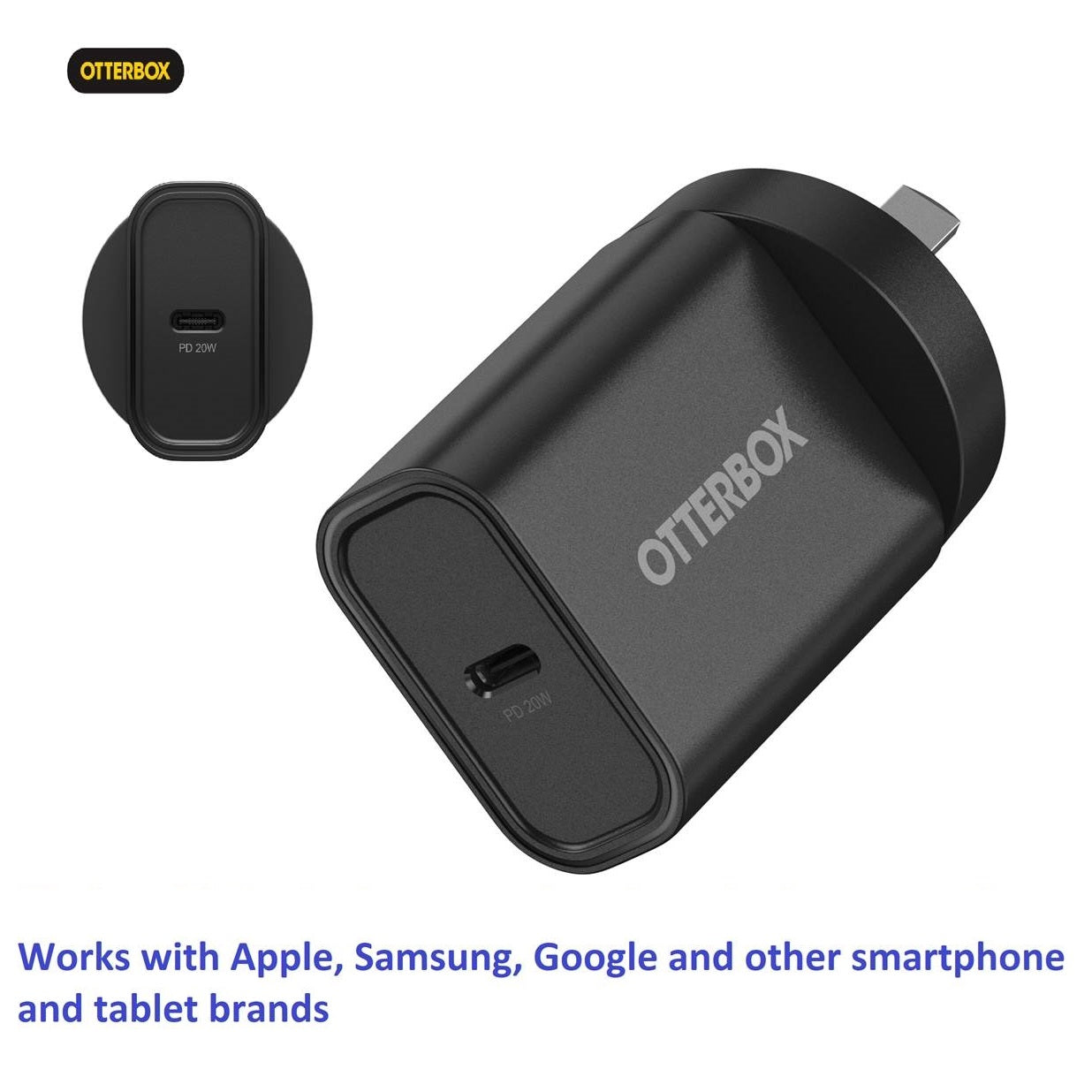 OtterBox Standrd Wall Charger 20W -1X USB-C 20W USB-PD Black