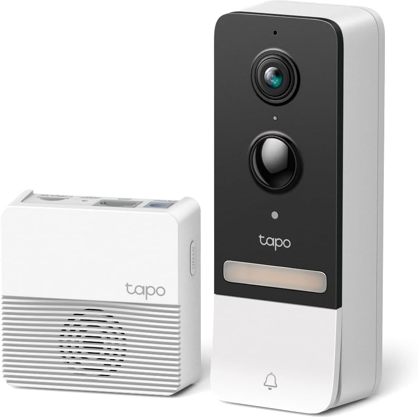 TP-Link tapo Battery Video Doorbell Camera Kit IP64 with LED light and indoor Chime