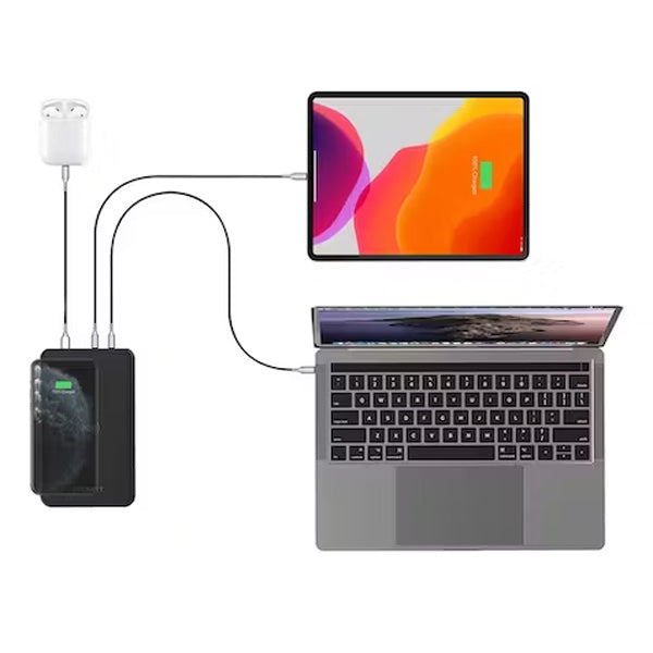 Cygnett ChargeUp Edge+ 27000mAh Wireless Power Bank - Black