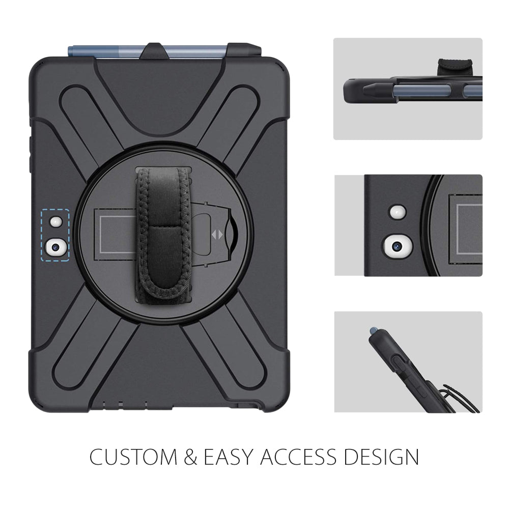 Strike Microsoft Surface Go 1/2/3/4 Rugged Case with Hand Strap & Lanyard
