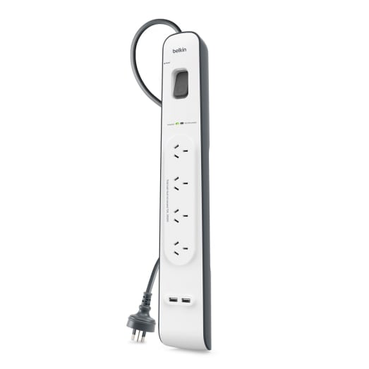Belkin 2.4 Amp 4-Outlet with 2 USB Ports Surge Board
