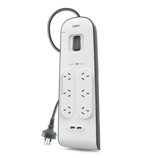 Belkin 2.4 Amp 6-Outlet with 2 USB Ports Surge Board