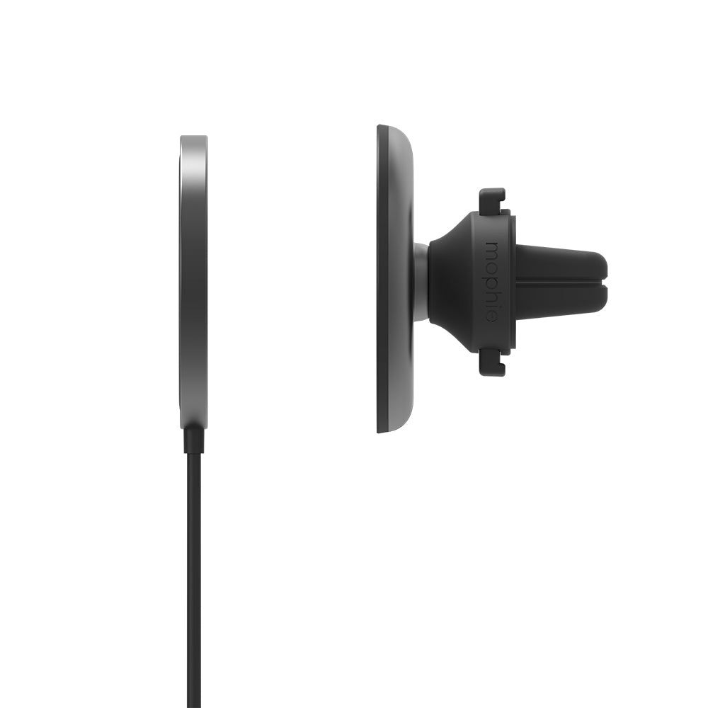 Black Mophie Snap+ Wireless Vent Mount 15W MagSafe Compatible-Black