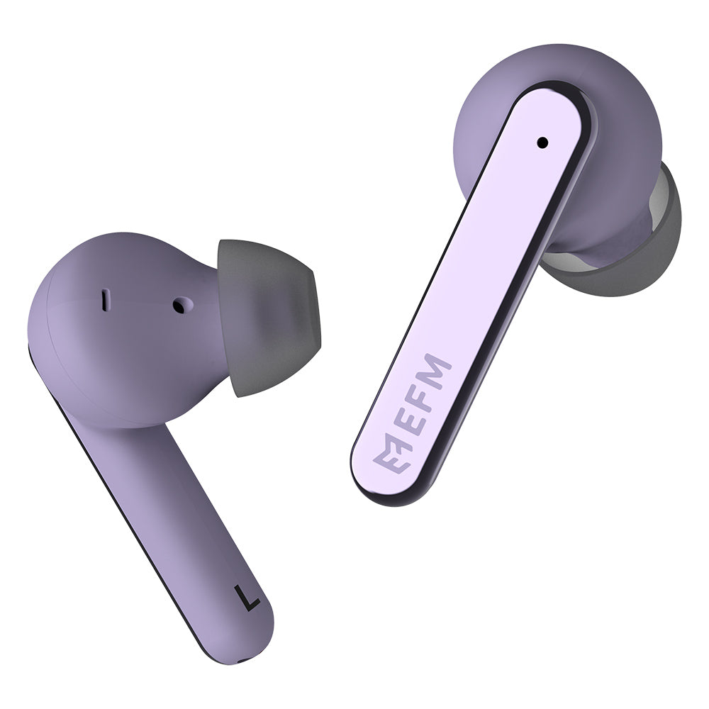 EFM TWS Detroit Earbuds With Wireless Charging-Purple