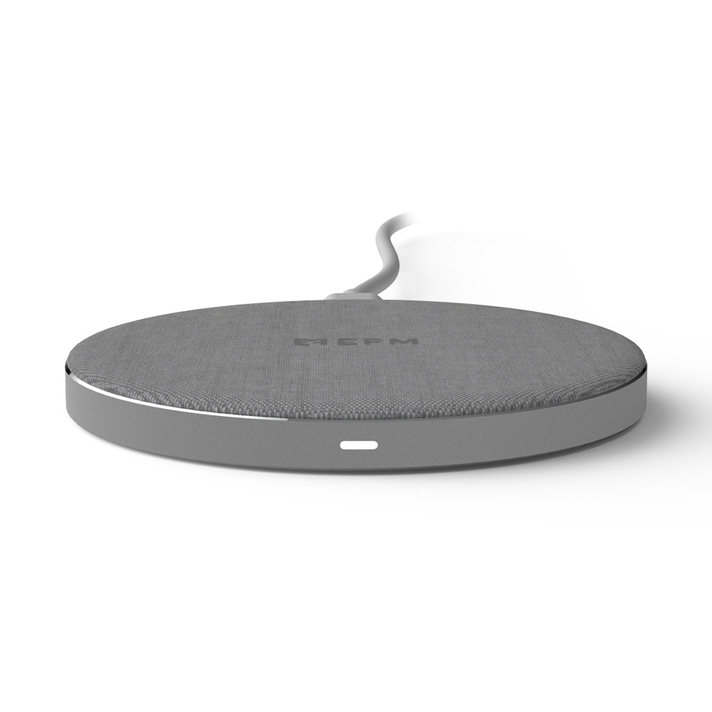 EFM 15W Wireless Charge Pad - With Qi certification - Silver
