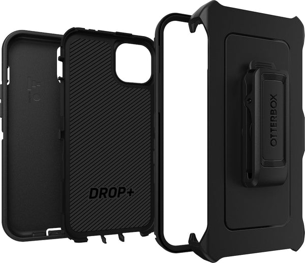 For iPhone 14 Plus (6.7")  Otterbox Defender Case -Black / Black