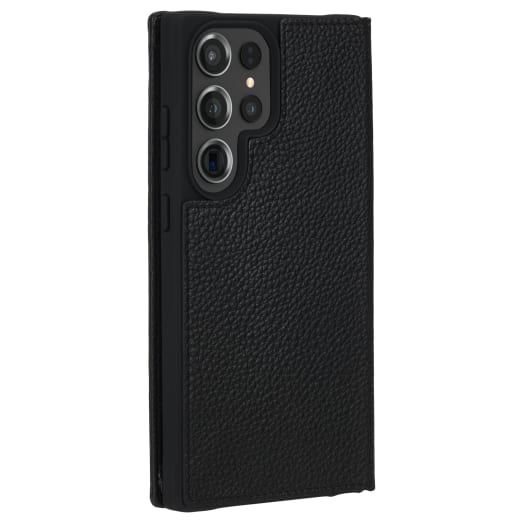 Case-Mate Wallet Folio Antimicrobial Case - For Samsung Galaxy S23 Ultra - Black
