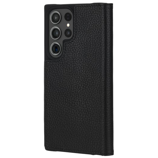 Case-Mate Wallet Folio Antimicrobial Case - For Samsung Galaxy S23 Ultra - Black