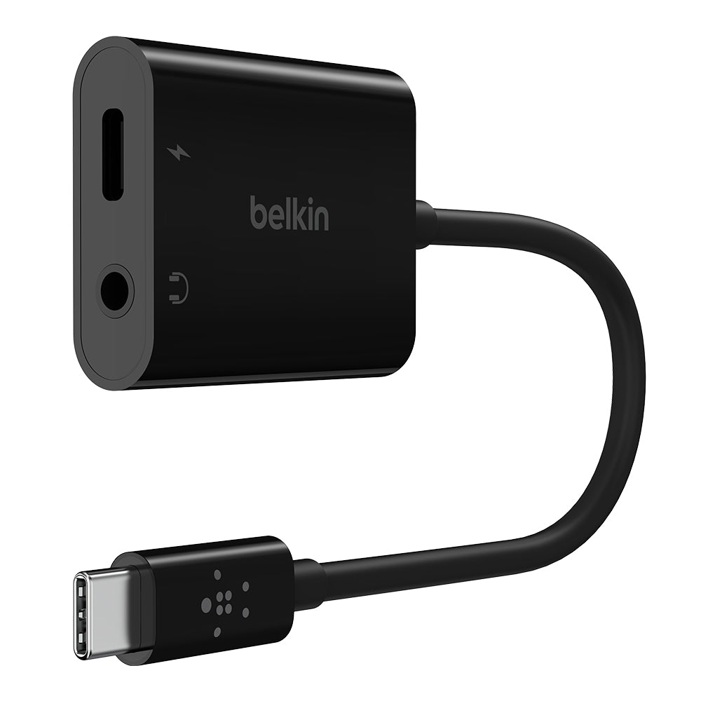 Belkin ROCKSTAR - 3.5mm Audio plus USB-C Charge Adapter
