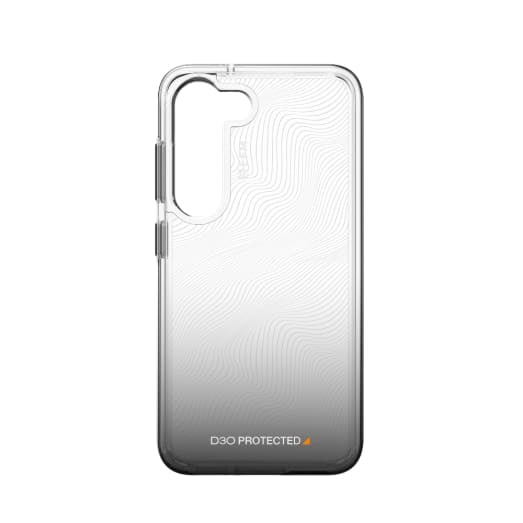 EFM Aspen Case Armour with D3O Crystalex - For Samsung Galaxy S23 - Black Gradient - Black Transparent