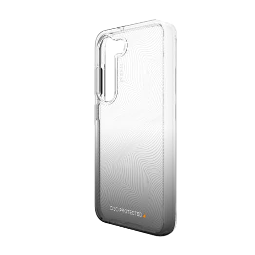 EFM Aspen Case Armour with D3O Crystalex - For Samsung Galaxy S23 - Black Gradient - Black Transparent