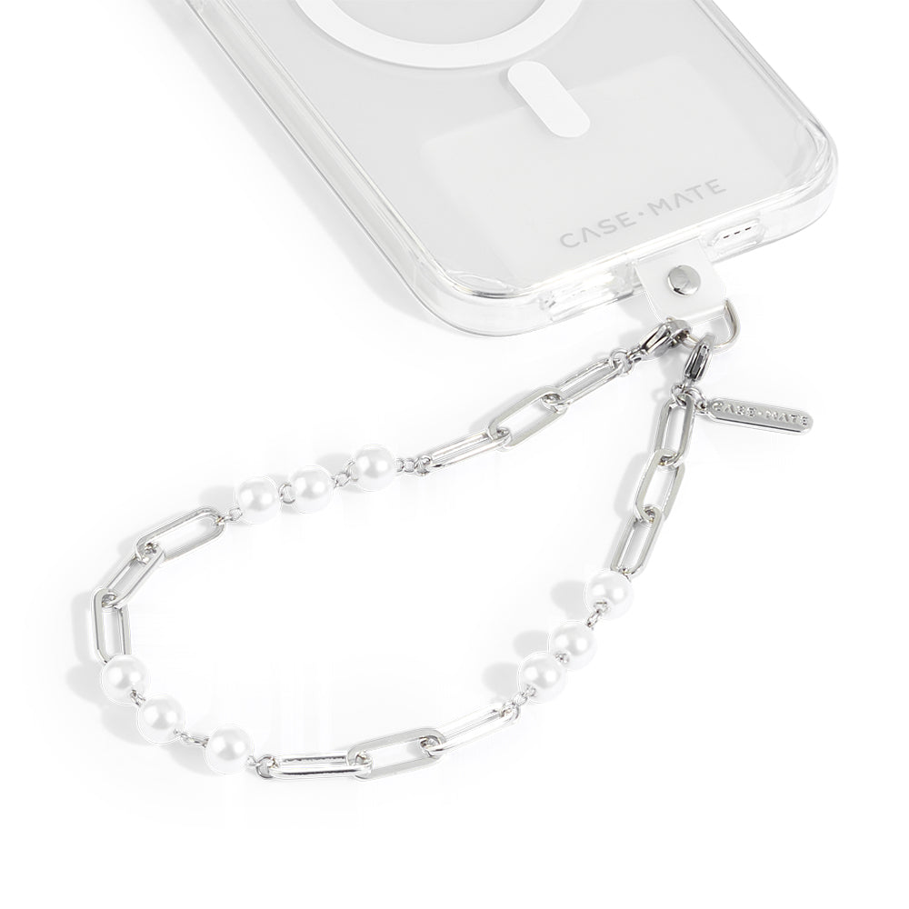 Case-Mate Link Chain Phone Wristlet - Silver Pearl