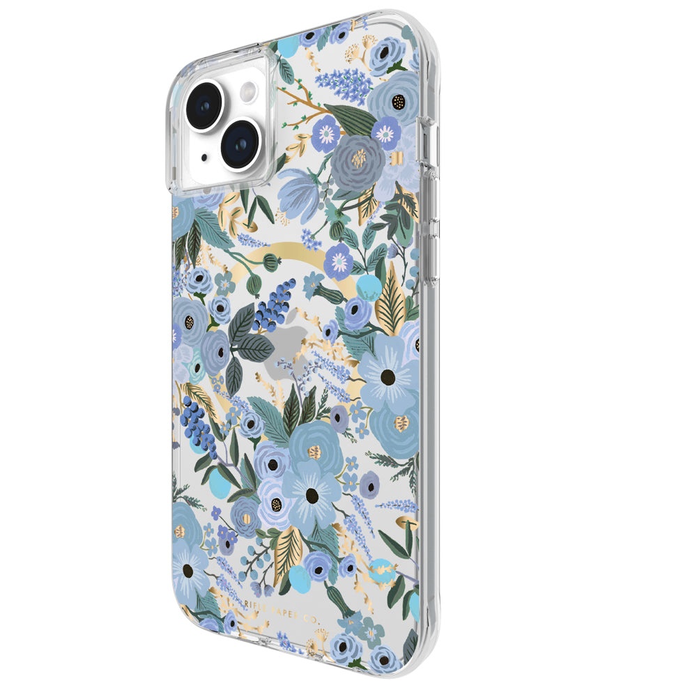 Case-Mate Rifle Paper MagSafe Case - For iPhone 15 Plus - Garden Party Blue