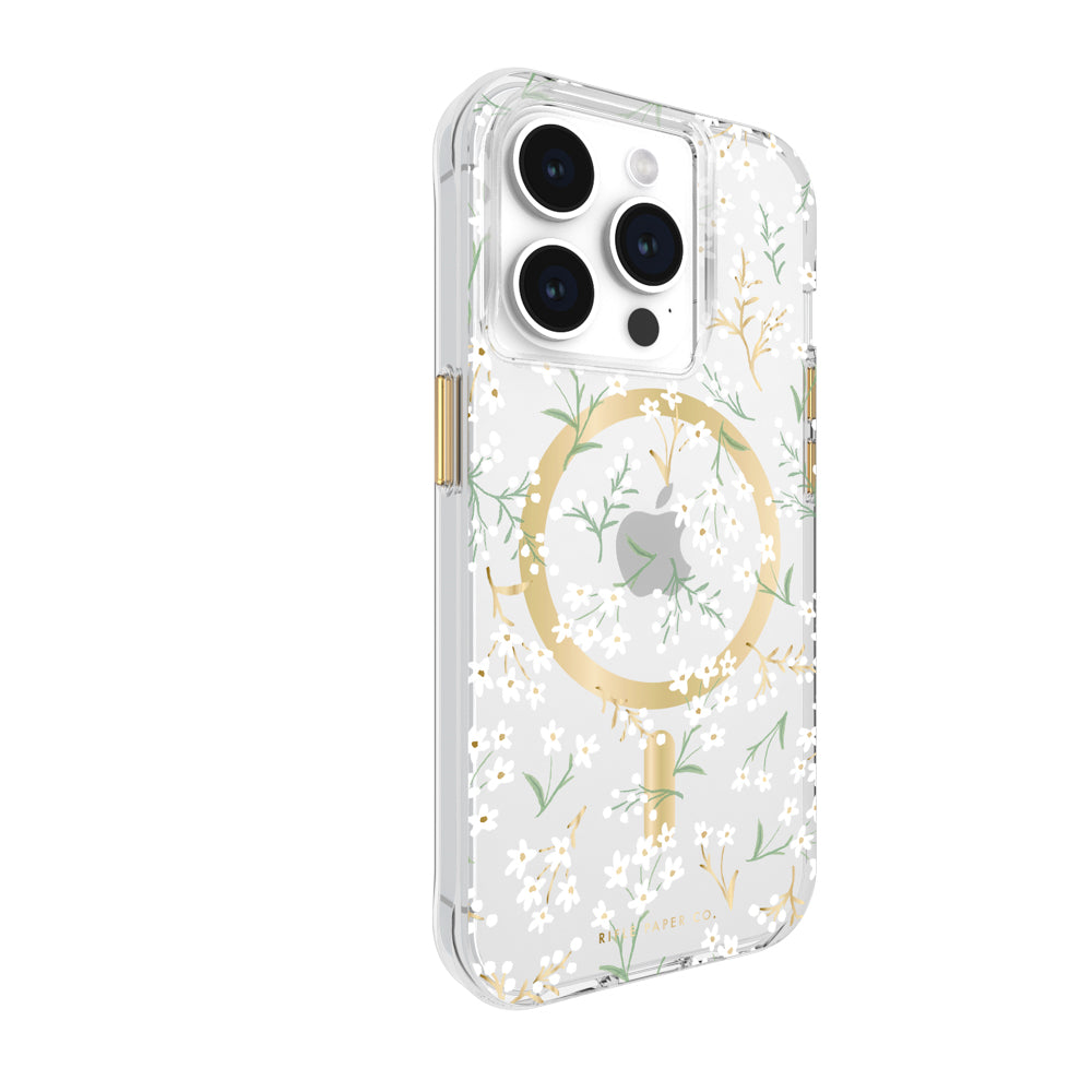 Case-Mate Rifle Paper MagSafe Case - For iPhone 15 Pro - Petite Fleurs