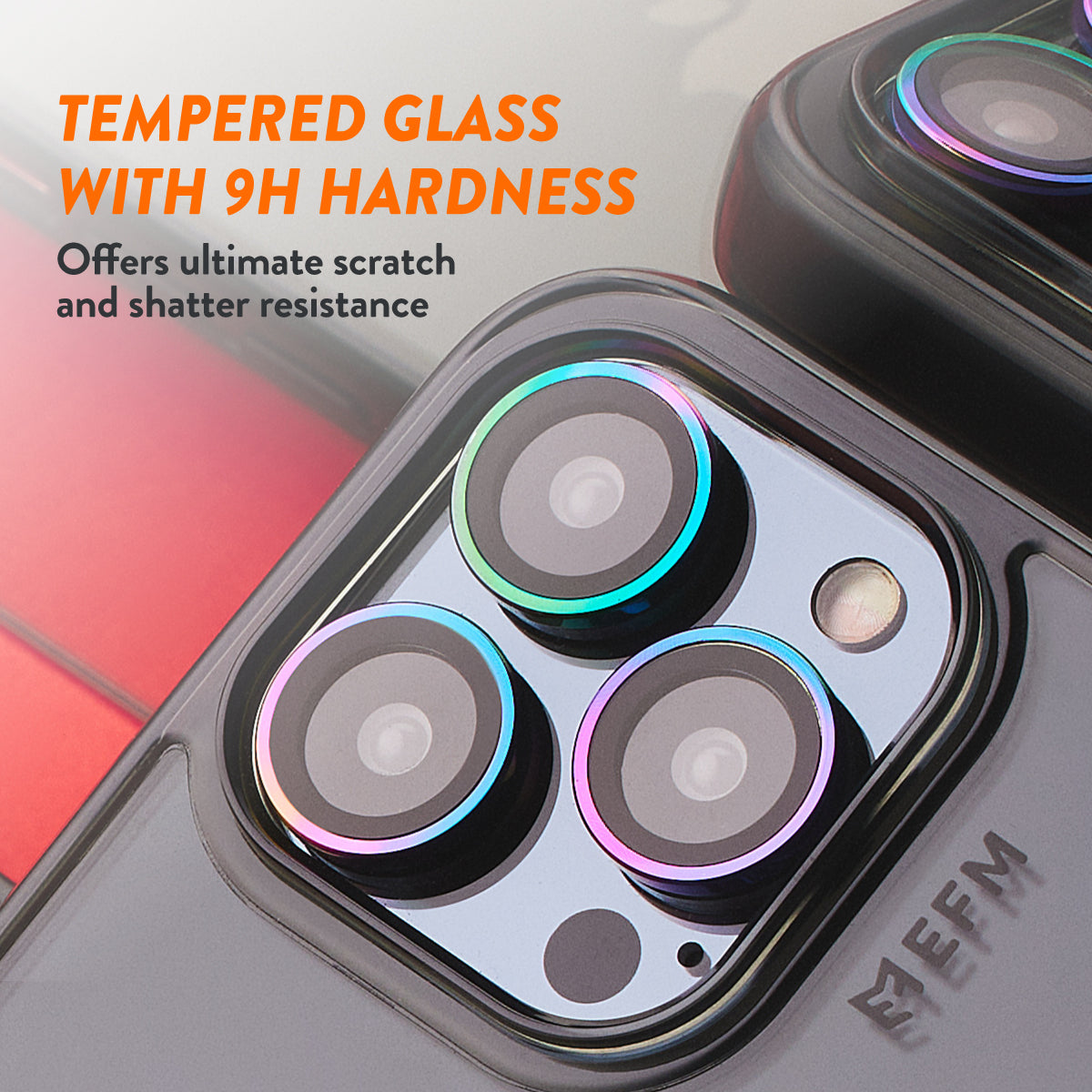 EFM Camera Lens Armour - For iPhone 15 Pro/15 Pro Max