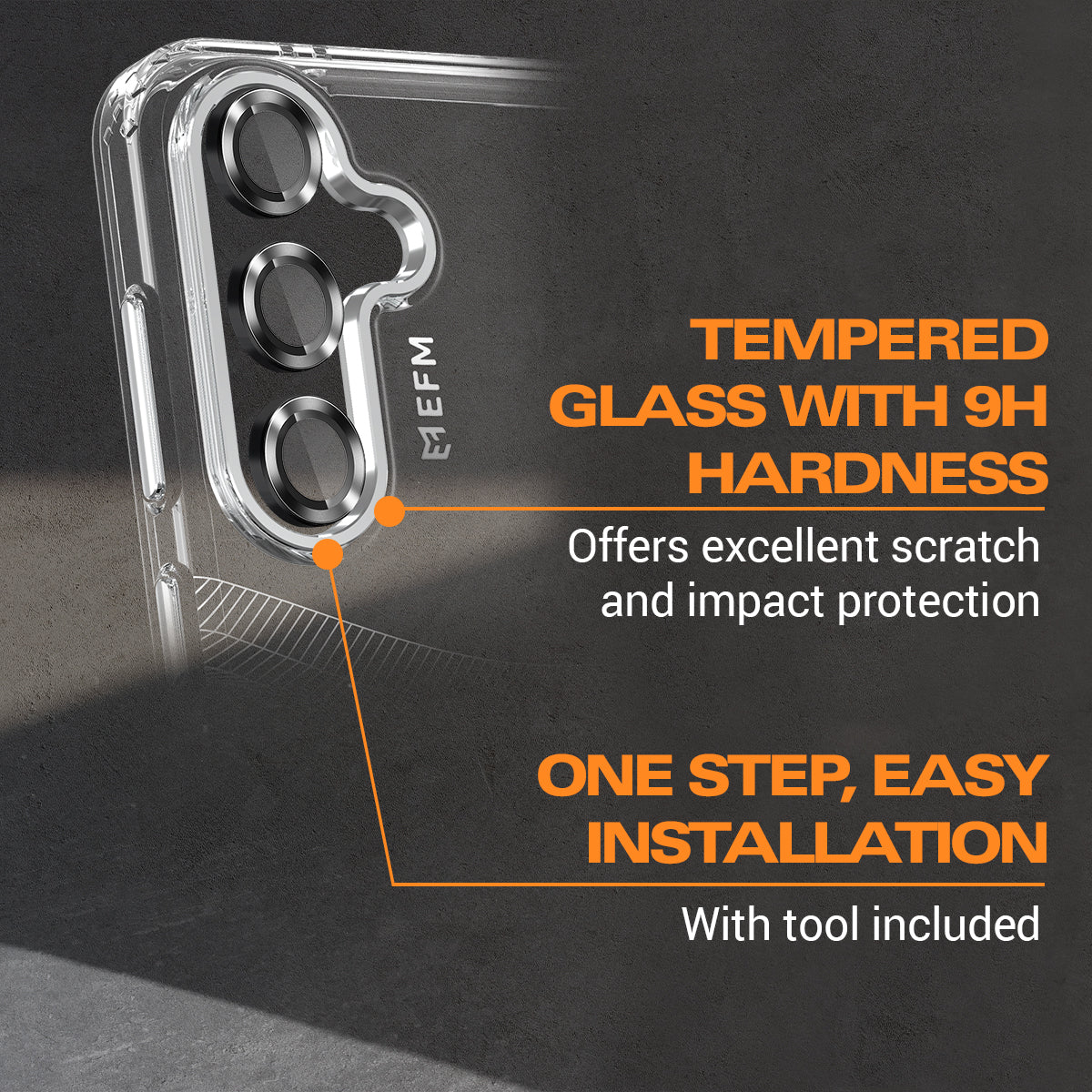 EFM Camera Lens Armour - For Samsung Galaxy S24