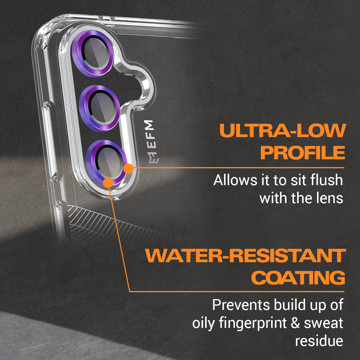 EFM Camera Lens Armour - For Samsung Galaxy S24