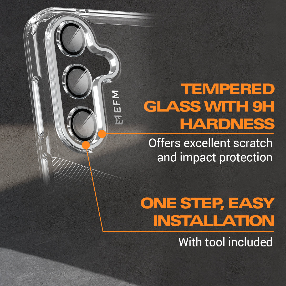 EFM Camera Lens Armour - For Samsung Galaxy S24+