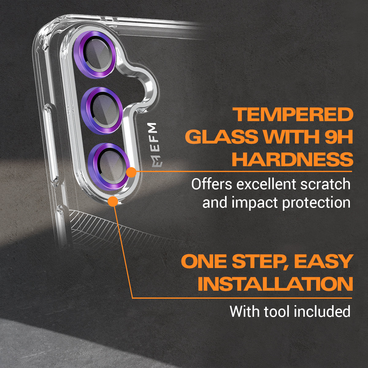 EFM Camera Lens Armour - For Samsung Galaxy S24+