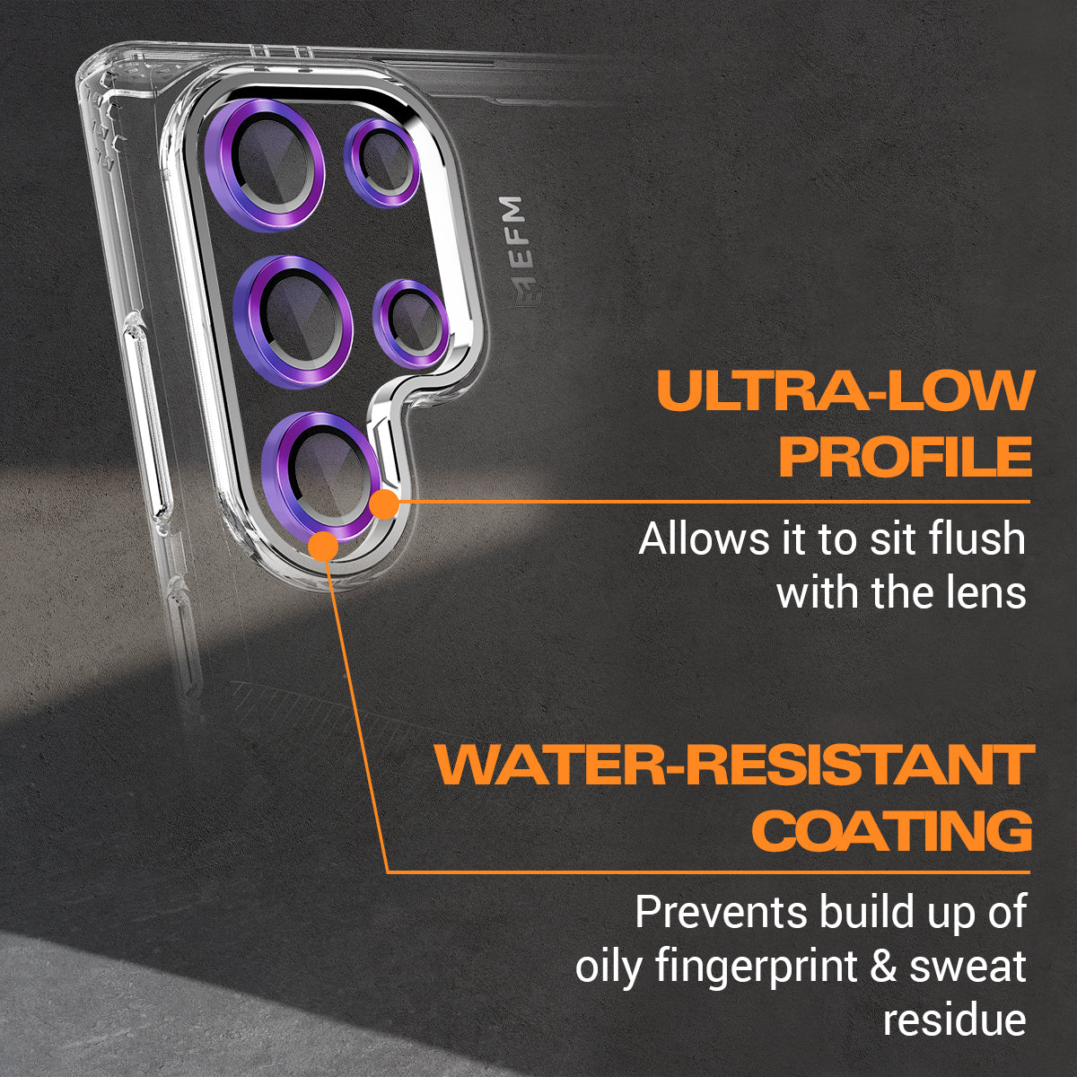 EFM Camera Lens Armour - For Samsung Galaxy S24 Ultra