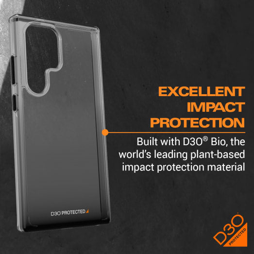 EFM Aspen Case Armour with D3O BIO - For Samsung Galaxy S24 Ultra - Clear / Black