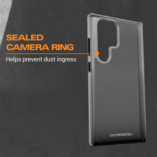 EFM Aspen Case Armour with D3O BIO - For Samsung Galaxy S24 Ultra - Clear / Black