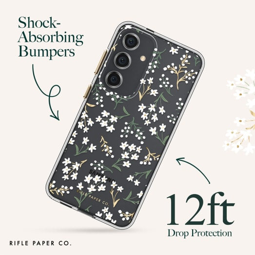 Case-Mate Rifle Paper Co Case - For Samsung Galaxy S24 - Petite Fleurs - Multi