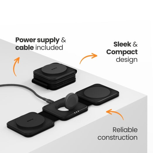EFM FLUX Travel 3-in-1 Wireless Charger