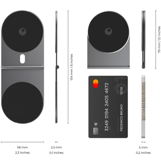 EDGE Pro Full Kit MagSafe - Modular Kit Includes Edge Pro 15W Wireless Charger and Edge Pro Light - Black