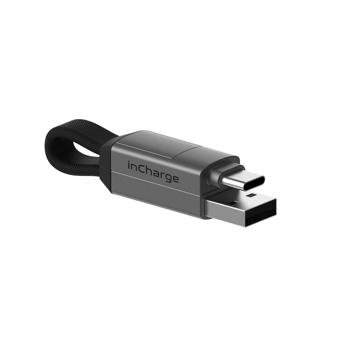 Rolling Square inCharge 6  - 18W 6 in 1 Keyring Cable - Mercury Grey SIX01R