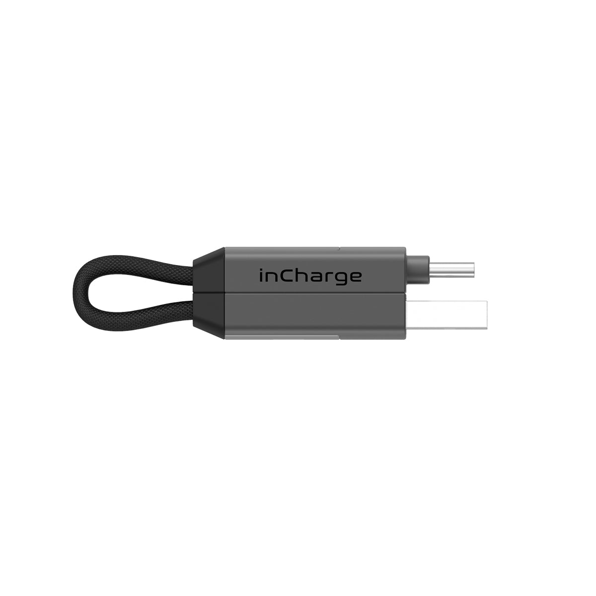 Rolling Square inCharge 6  - 18W 6 in 1 Keyring Cable - Mercury Grey SIX01R