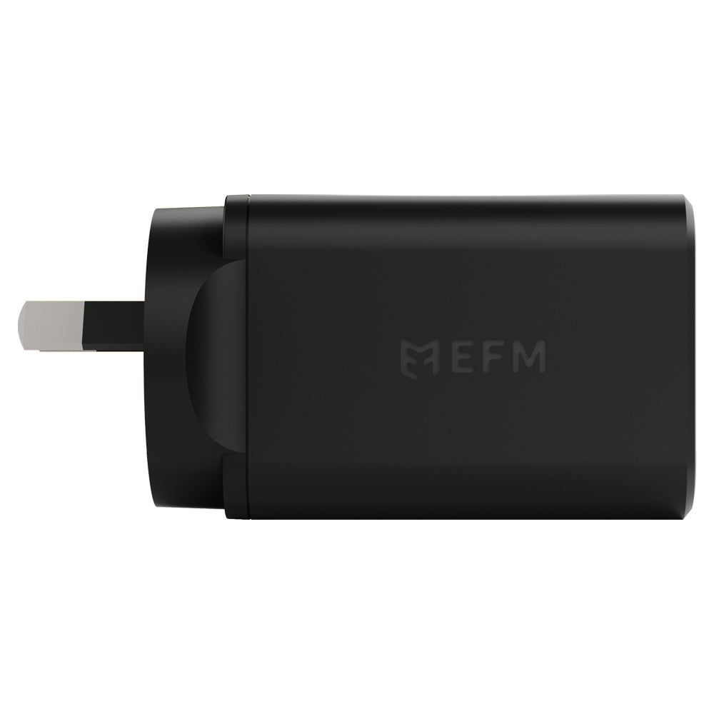 EFM ECO 50W Dual Port Wall Charger - With GaN  Power Delivery and PPS