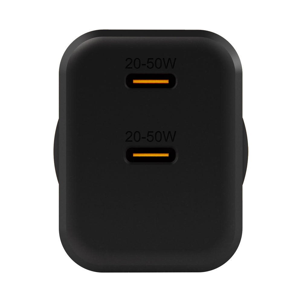 EFM ECO 50W Dual Port Wall Charger - With GaN  Power Delivery and PPS