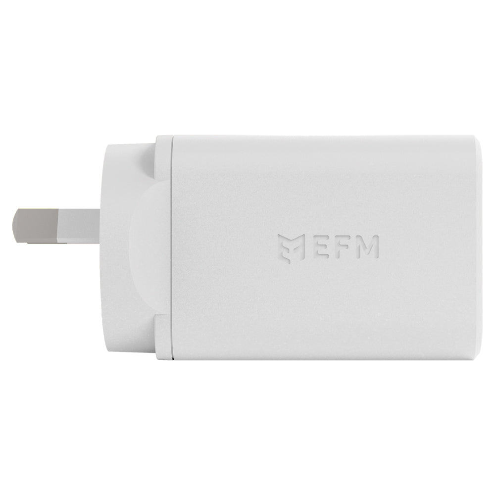 EFM ECO 50W Dual Port Wall Charger - With GaN  Power Delivery and PPS