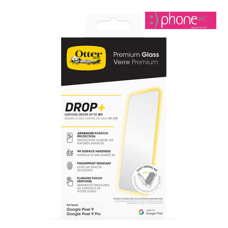 Otterbox Premium Glass  - For Google Pixel 9/9 Pro (6.3") - Clear