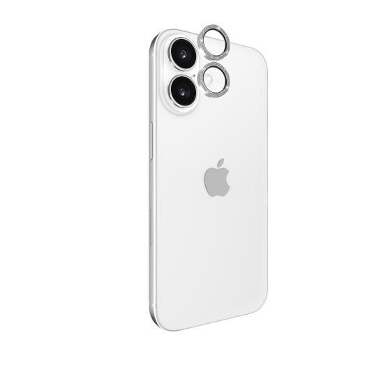 Case-Mate Aluminum Ring Lens Protector - For iPhone 16 / 16 Plus - Twinkle - Clear