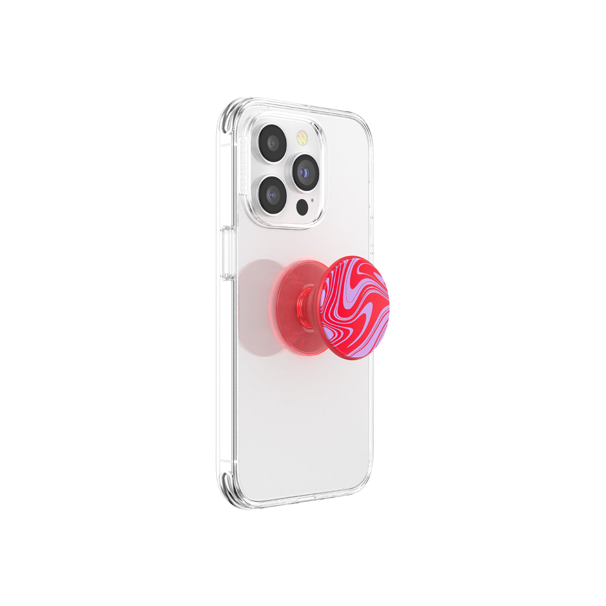 PopSockets Universal PopGrip  - Ink Swirl Kiss Me Pink