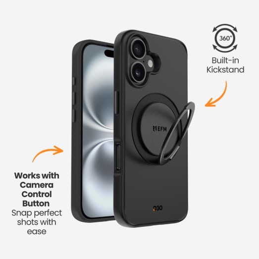 EFM Alta Case with D3O Bio - For iPhone 16 - Black