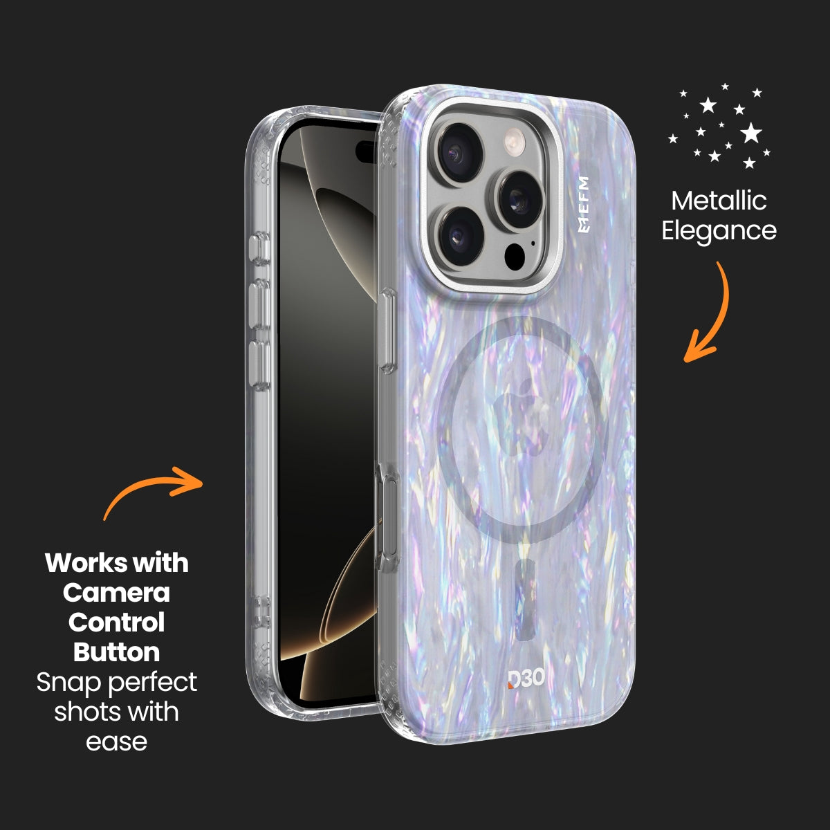 EFM Volta Case with D3O Bio - For iPhone 16 Pro - Pearl