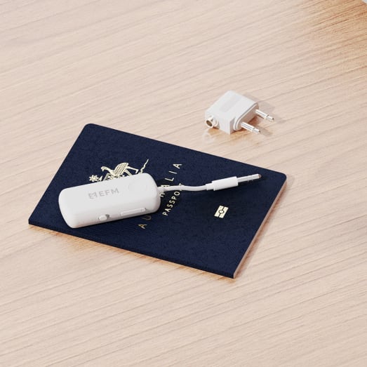 EFM Bluetooth Audio Adaptor - With Universal Wireless Compatibility - White