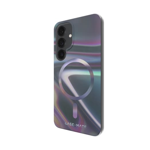 Case-Mate Soap Bubble Case - For Samsung Galaxy S25 - Iridescent w/ Magnet - Iridescent