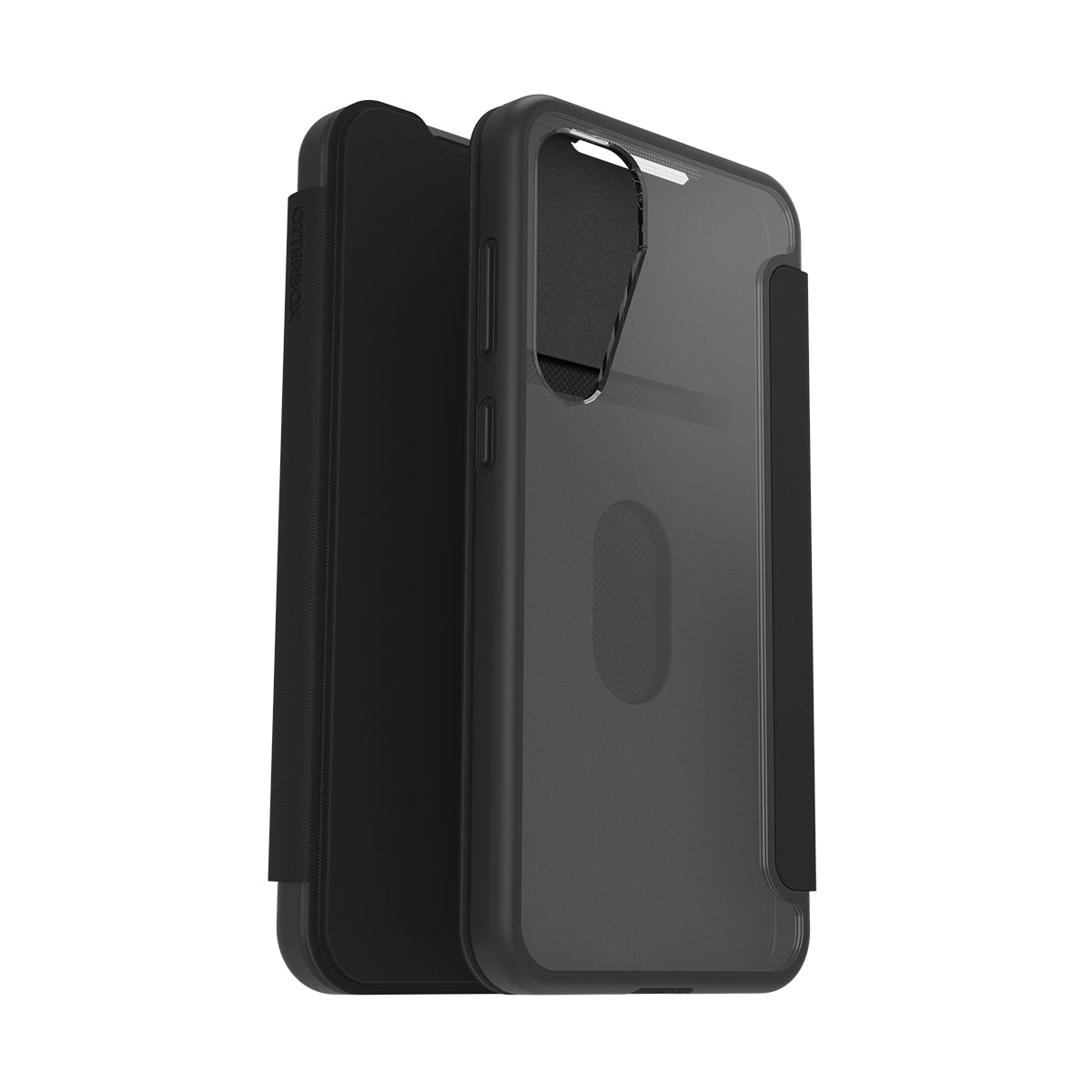 OtterBox React Folio Case - For Samsung Galaxy S25+ - Black Crystal