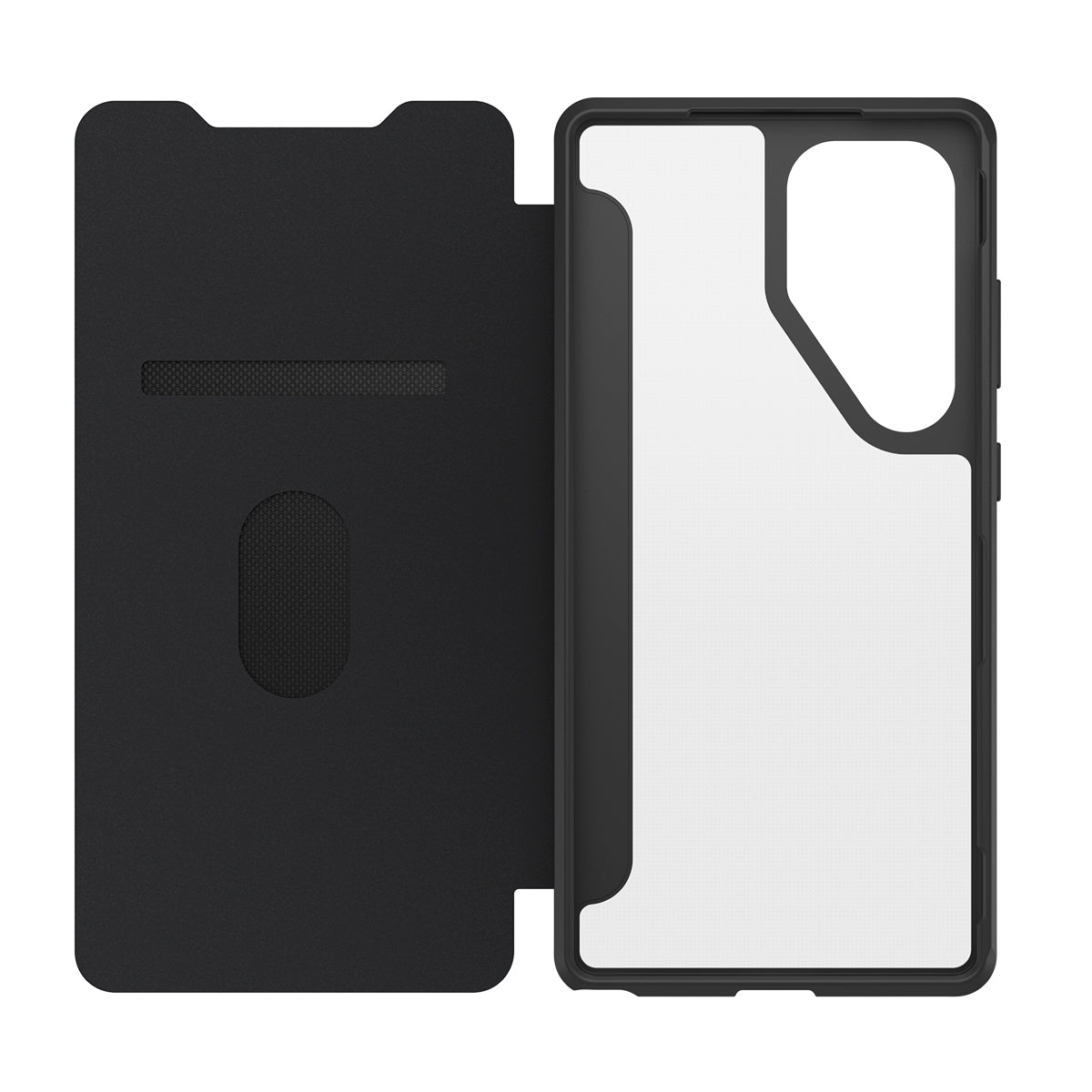 OtterBox React Folio Case - For Samsung Galaxy S25 Ultra - Black Crystal