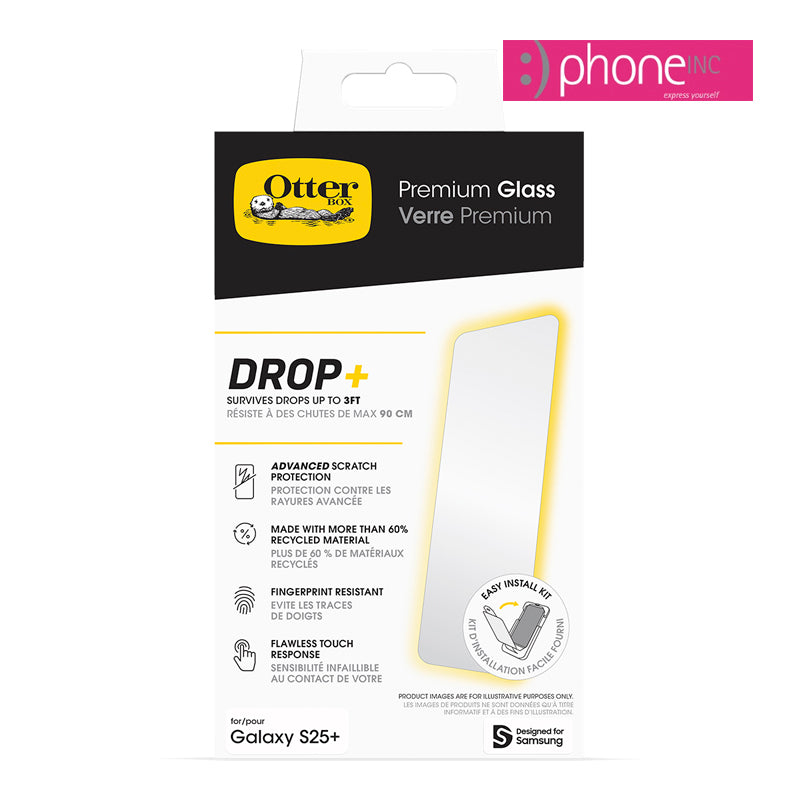 OtterBox Premium Glass Screen Protector - For Samsung Galaxy S25+ (6.7") - Clear