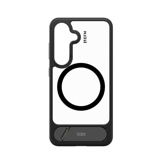 EFM Alta Case with D3O BIO - For Samsung Galaxy S25 - Black/ Clear - Clear / Black