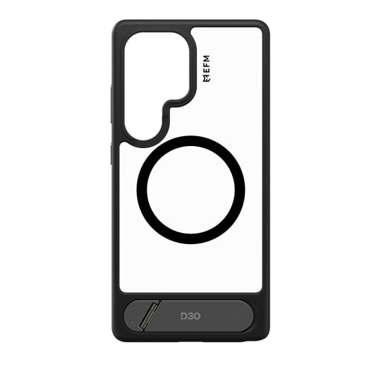 EFM Alta Case with D3O BIO - For Samsung Galaxy S25 Ultra - Black/ Clear - Clear / Black