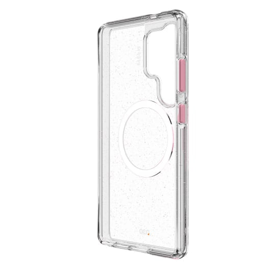 EFM Aspen Case with D3O BIO - For Samsung Galaxy S25 Ultra - Soft Pink - Clear / Pink